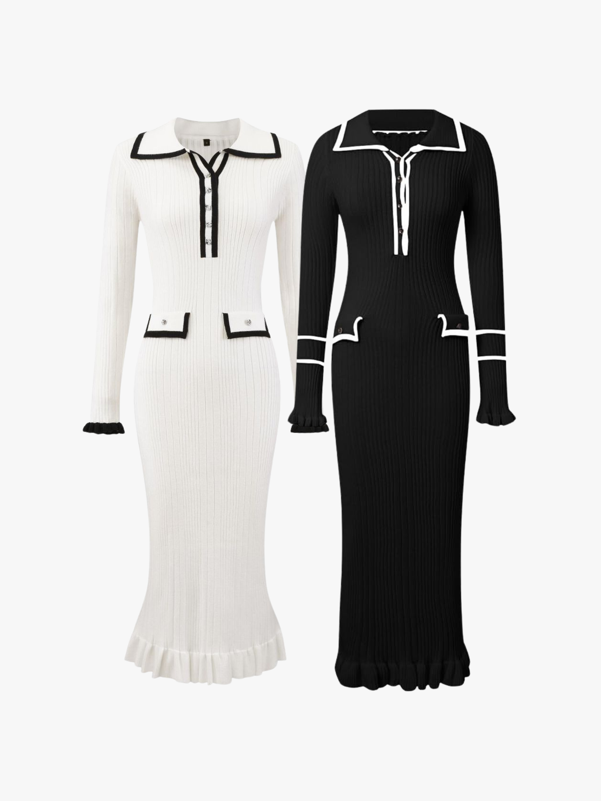 Elegantes Maxikleid mit Akzenten